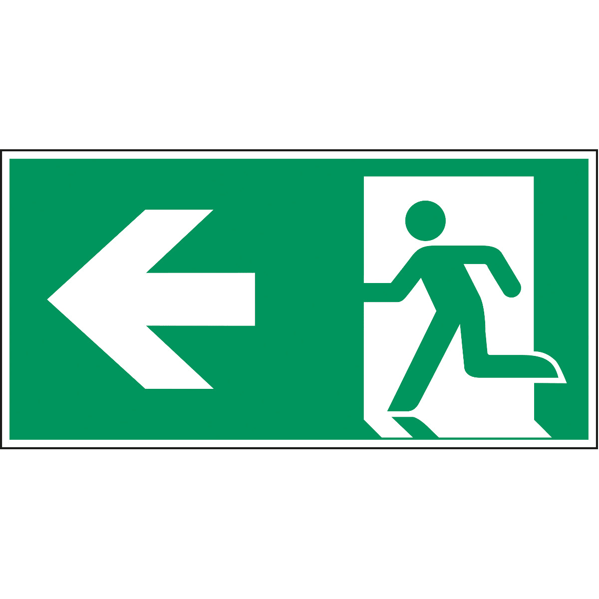 BRADY - Uscita di emergenza a sinistra – ISO 7010