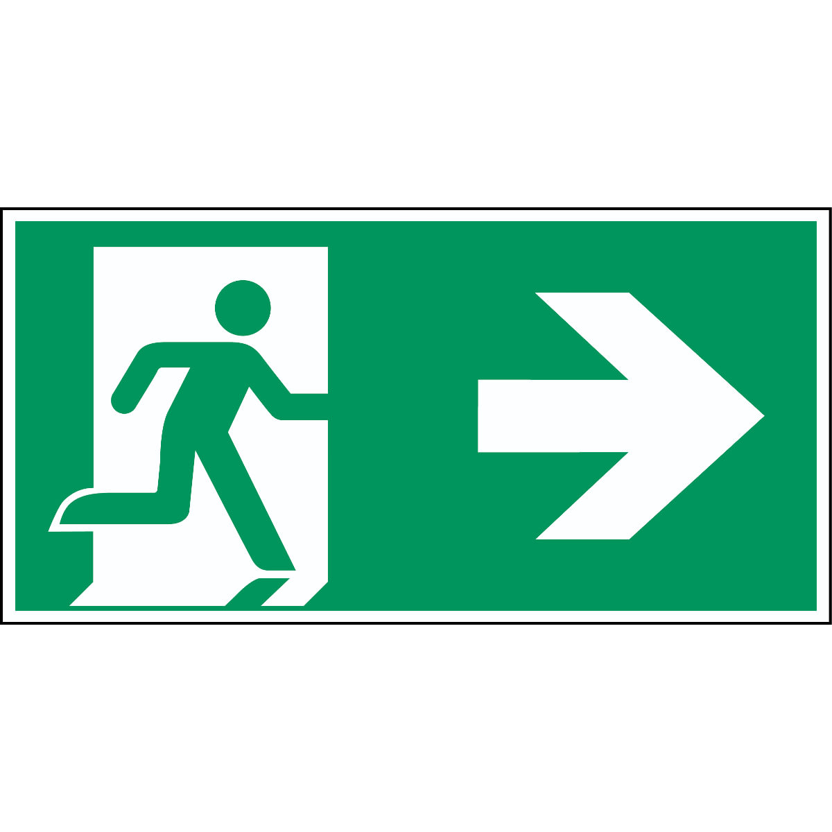 BRADY - Uscita di emergenza a destra – ISO 7010