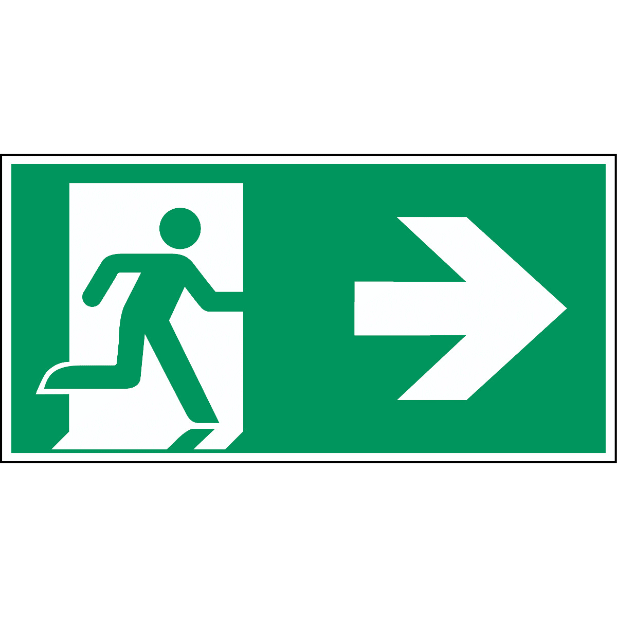 BRADY - Uscita di emergenza a destra – ISO 7010