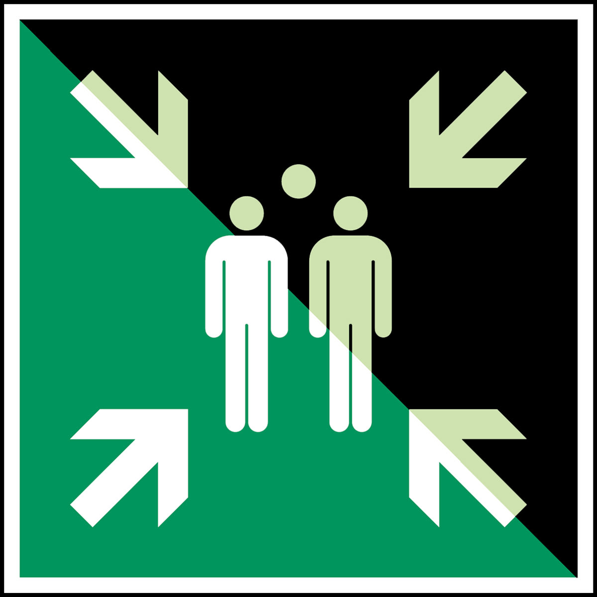 BRADY - Punto di ritrovo ed evacuazione – ISO 7010 138955