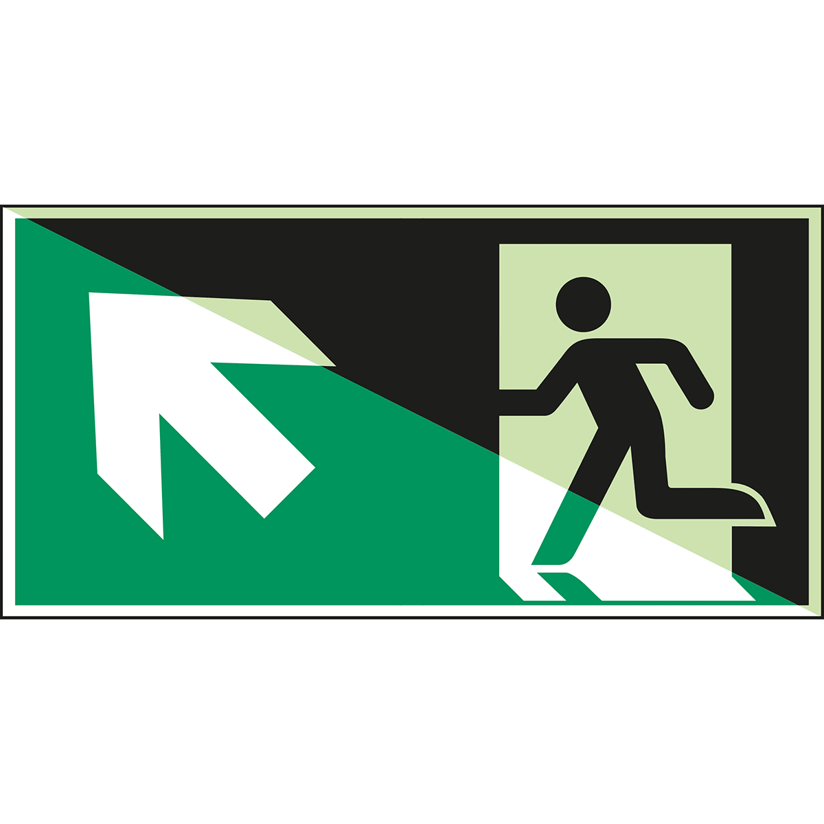 BRADY - Uscita di emergenza a sinistra – ISO 7010