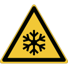 BRADY - Segnaletica ISO 7010 – Attenzione: Condizioni di basse temperature/congelamento 139011
