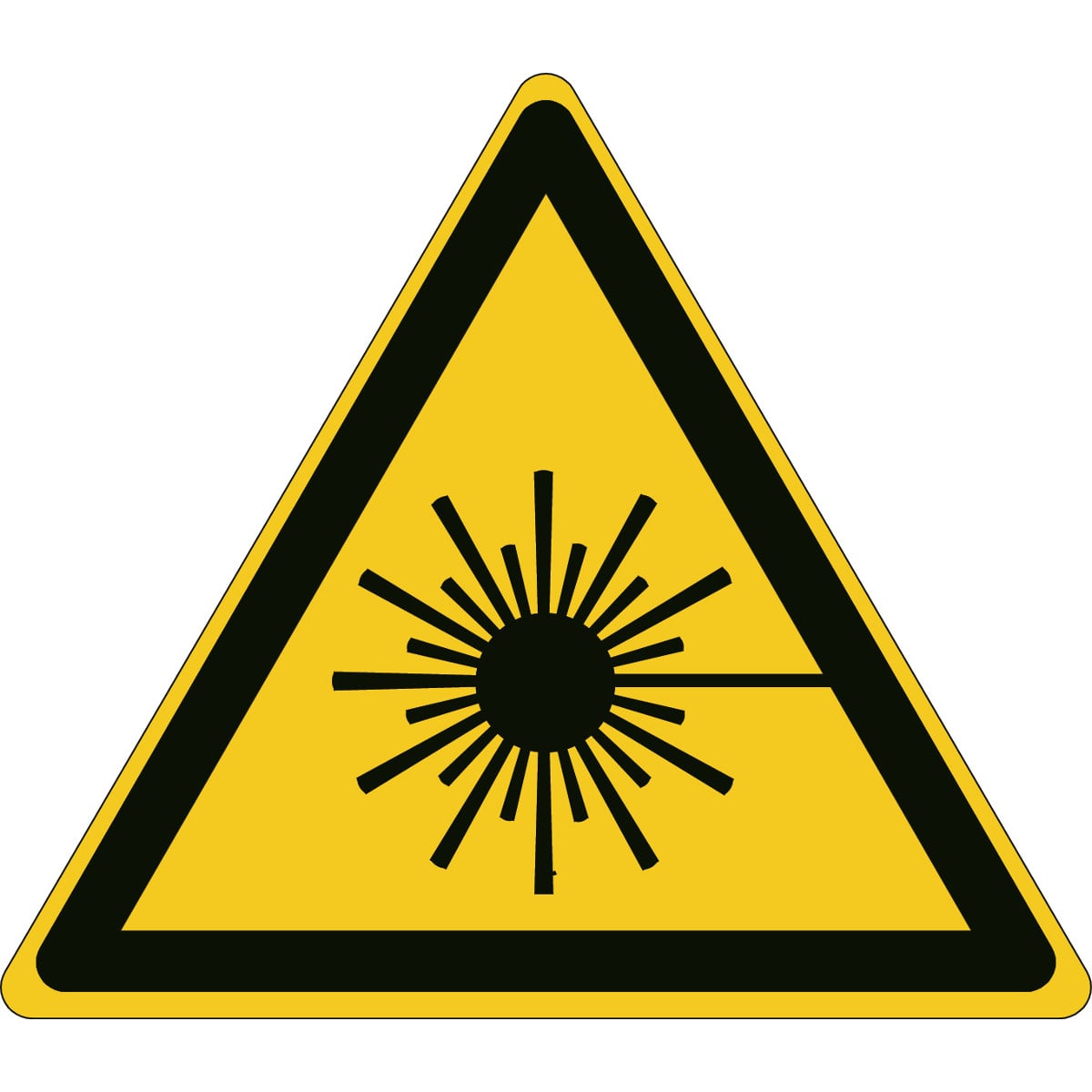BRADY - Segnaletica di sicurezza ISO – Attenzione; Raggi laser