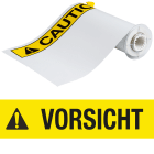 BRADY - Etichette prefustellate per BBP85 – Vinile 254x356 VORSICHT