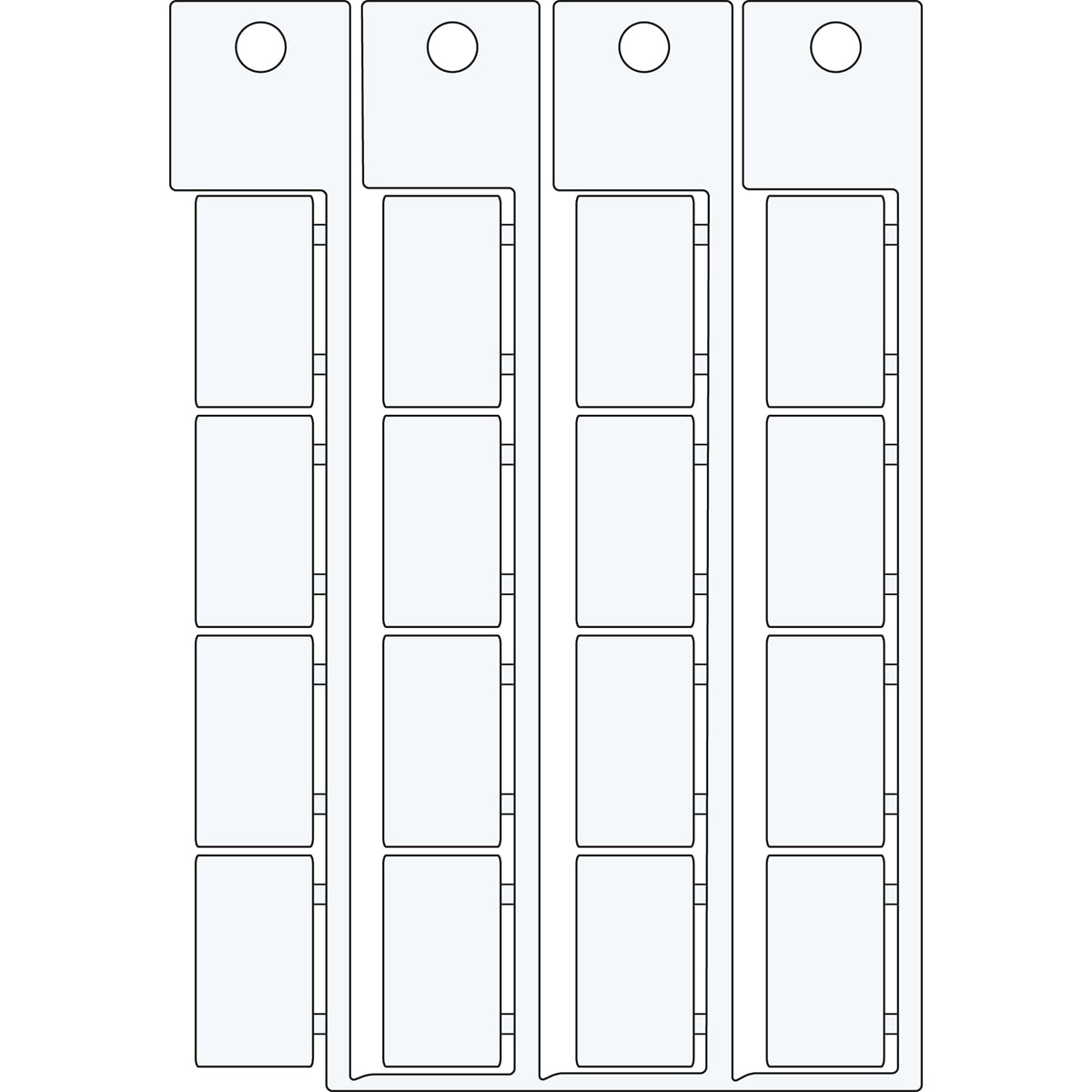 BRADY - Targhetta adesiva 15x27mm 1527AD