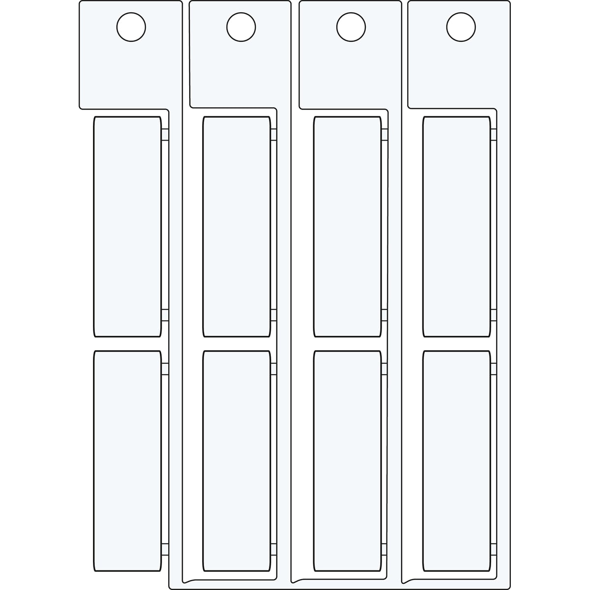 BRADY - Targhetta adesiva 15x49mm