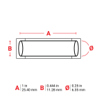 BRADY - Sleeve 0.25Dia OR 1" RL/100