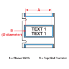 BRADY - Sleeve 0.75Dia YL 1.75" RL/75 174647