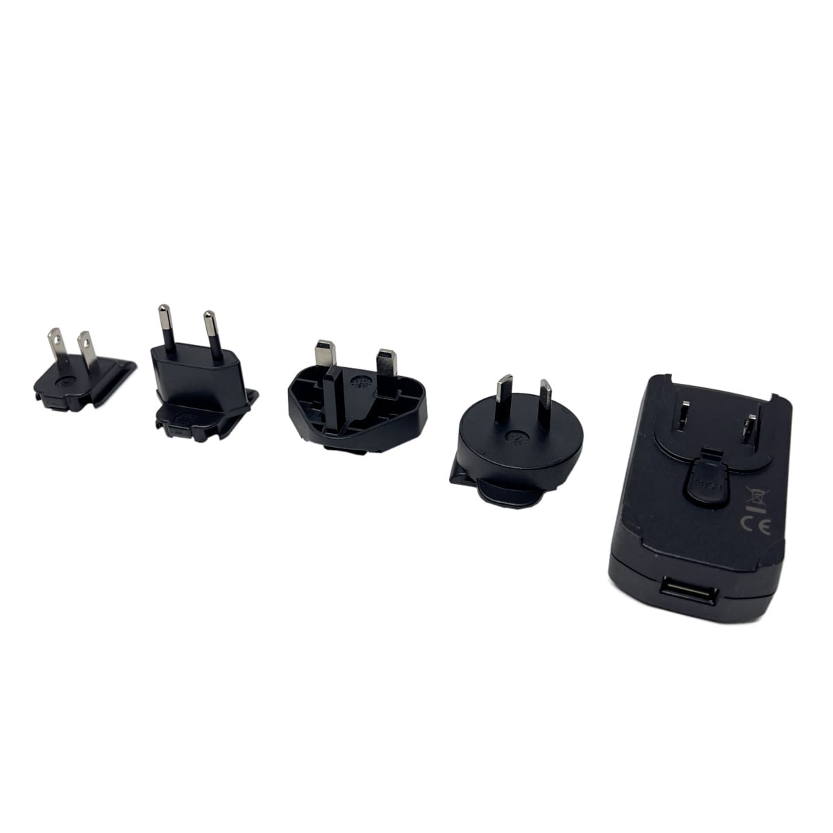 BRADY - Alimentatore internazionale USB Code con adattatori US/EU/UK/AU