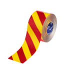 BRADY - Nastro marcasuolo a strisce ToughStripe Max - 101,60 mm, rosso/giallo