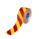 BRADY - Nastro marcasuolo a strisce ToughStripe Max - 76,20 mm, rosso/giallo