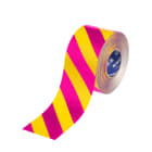 BRADY - Nastro marcasuolo a strisce ToughStripe Max - 101,60 mm, magenta/giallo