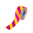 BRADY - Nastro marcasuolo a strisce ToughStripe Max - 76,20 mm, magenta/giallo