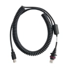 BRADY - Cavo spiralato USB-A/RJ50 per lettore di codici a barre cablato V2200, 3 m