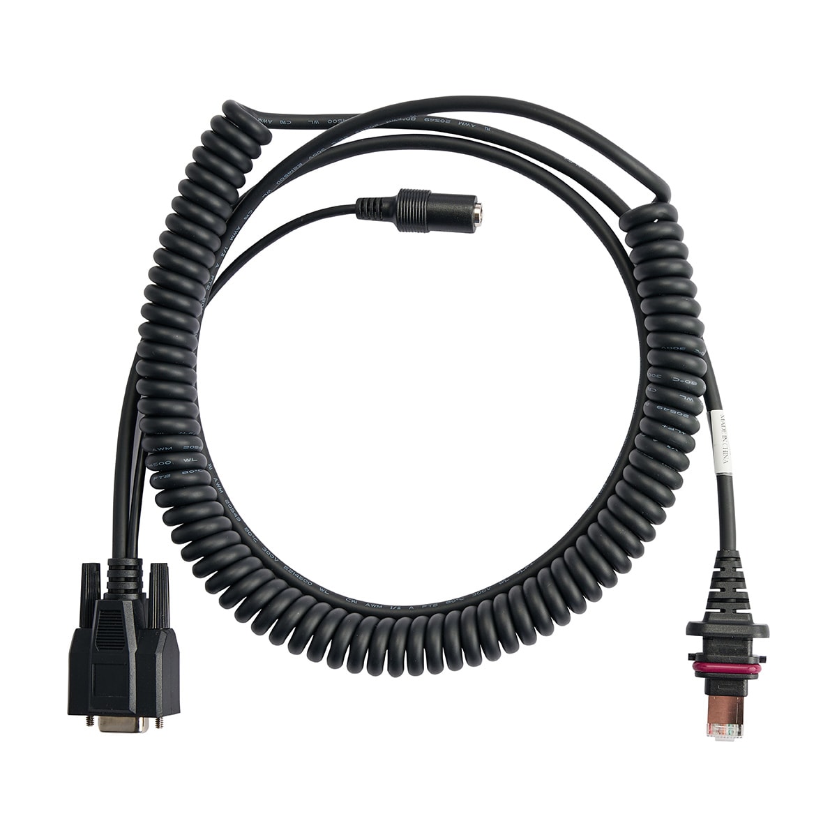 BRADY - Cavo spiralato RS232/RJ50 per lettore di codici a barre cablato V2200, 3 m