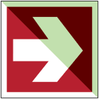 BRADY - Freccia direzionale 90° – OMI 195138