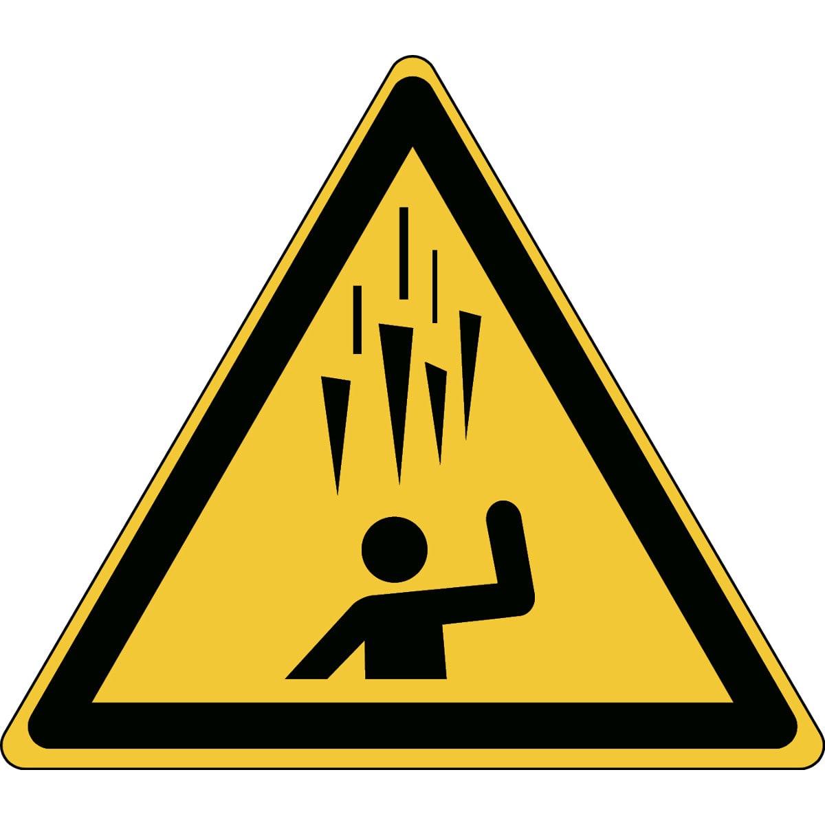 BRADY - Avvertenza; CaDu?a ghiaccio – Segnaletica di sicurezza - ISO7010