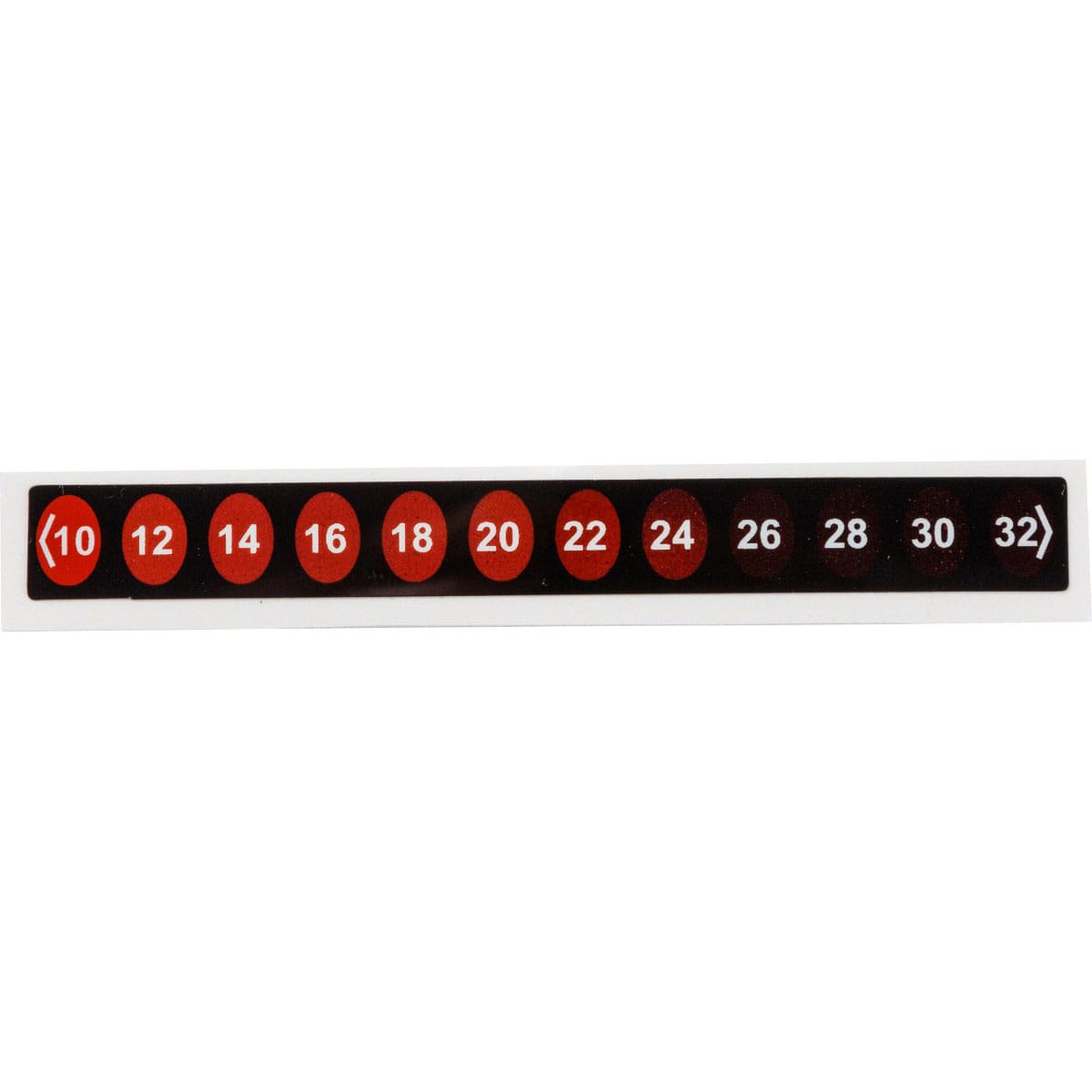BRADY - Etichette indicatrici di temperatura reversibili - 12 tacche