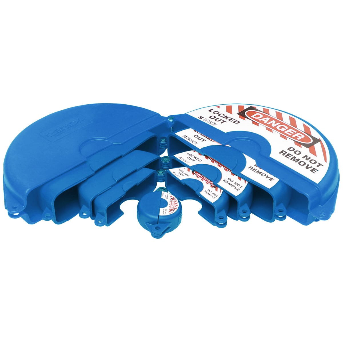 BRADY - Set di sistemi di chiusura per valvole a saracinesca – Blu 196213