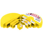 BRADY - Set di sistemi di chiusura per valvole a saracinesca – Gialle 196214