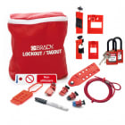 BRADY - Kit di lockout per componenti elettrici + lucchetti e targhetta IT 196232