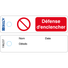 BRADY - Mini-targhetta – Non utilizzare – FR 196237