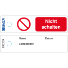 BRADY - Mini-targhetta – Non utilizzare – DE 196239