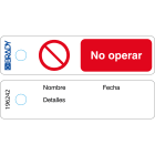 BRADY - Mini-targhetta – Non utilizzare – ED 196242