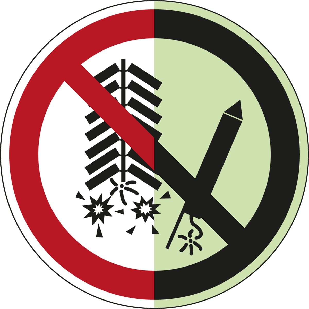 BRADY - Segnaletica di sicurezza ISO – Vietato accendere fuochi d’artificio 196809