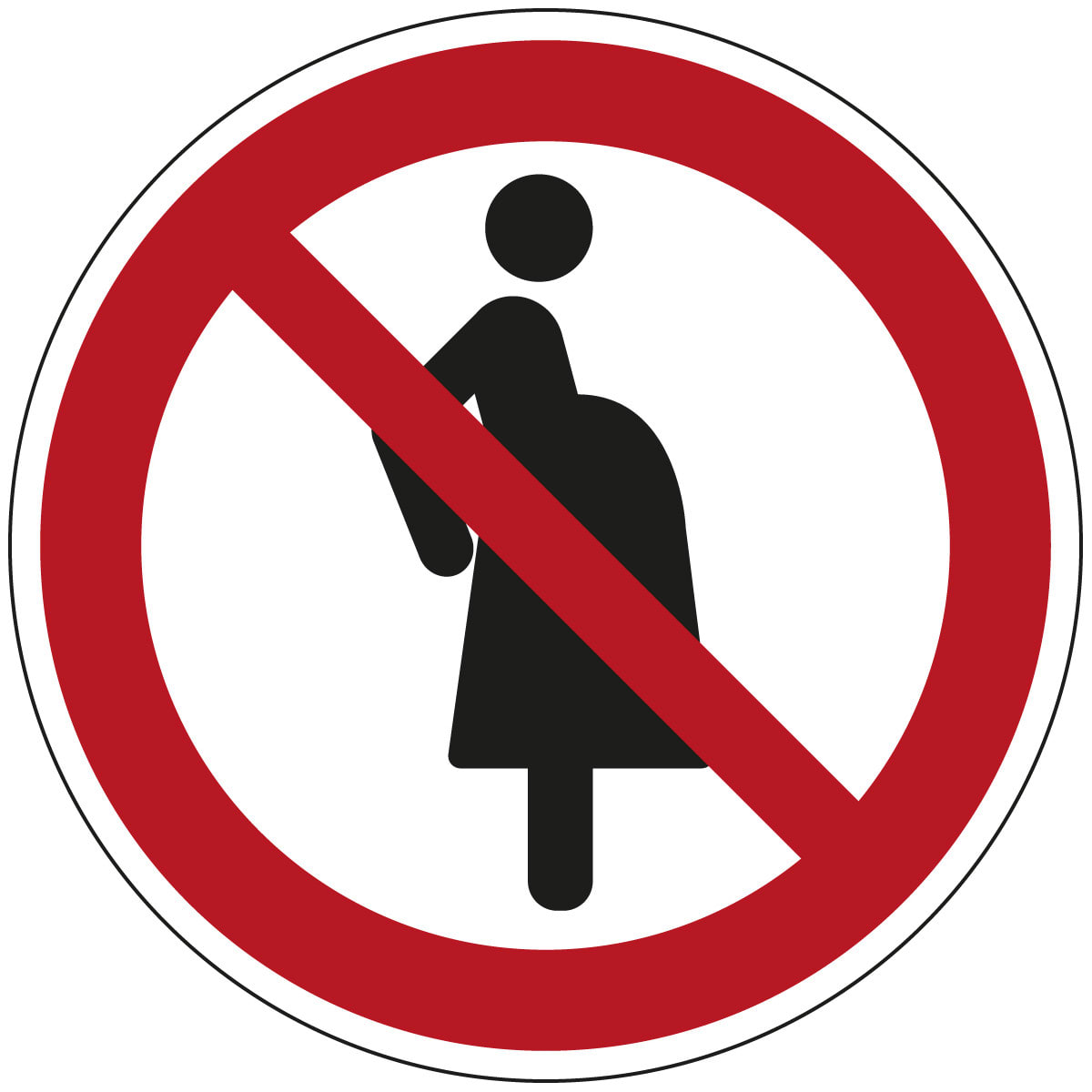 BRADY - Segnaletica di sicurezza ISO – Divieto per donne in gravidanza