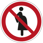 BRADY - Segnaletica di sicurezza ISO – Divieto per donne in gravidanza