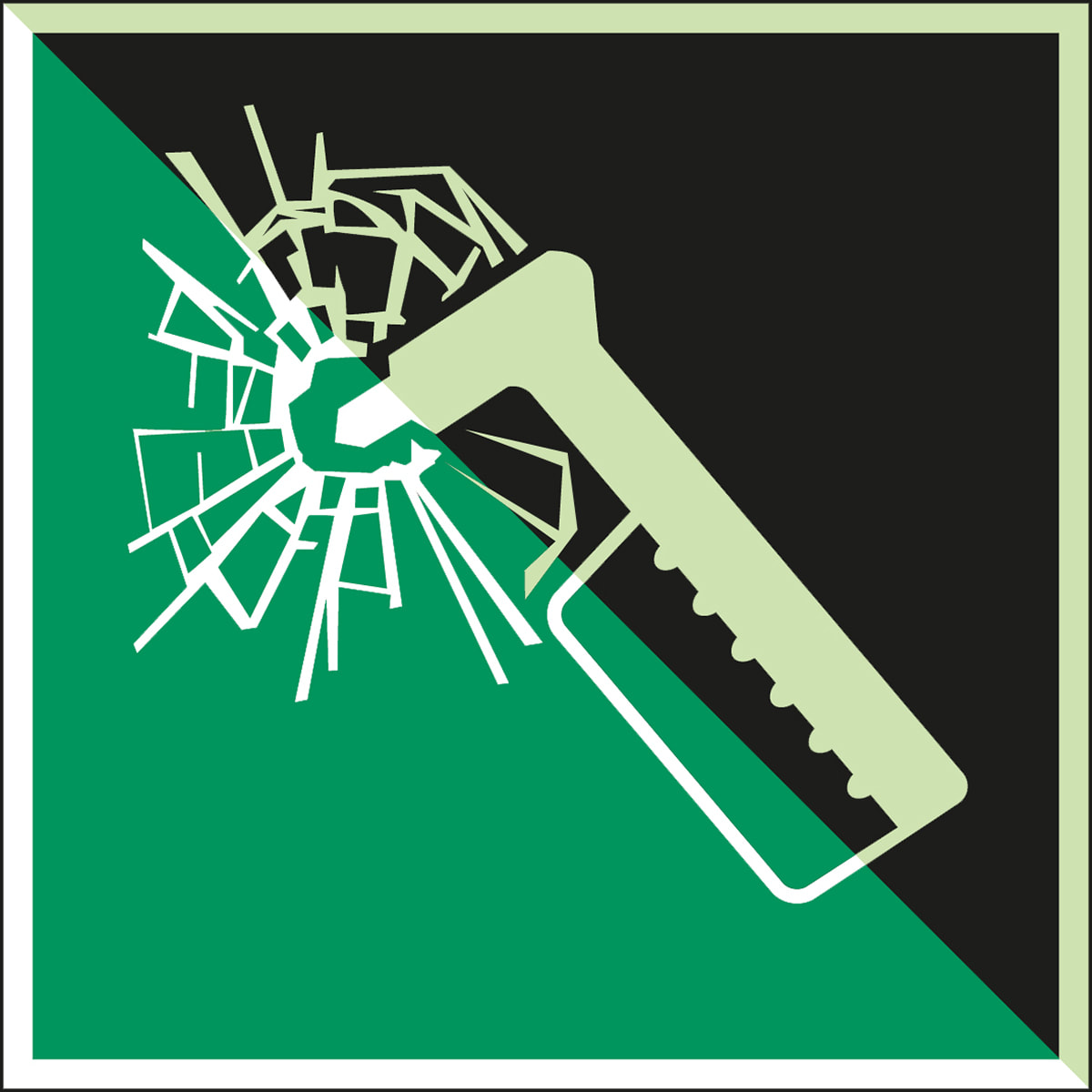 BRADY - Segnaletica di sicurezza ISO – Martello frangivetro