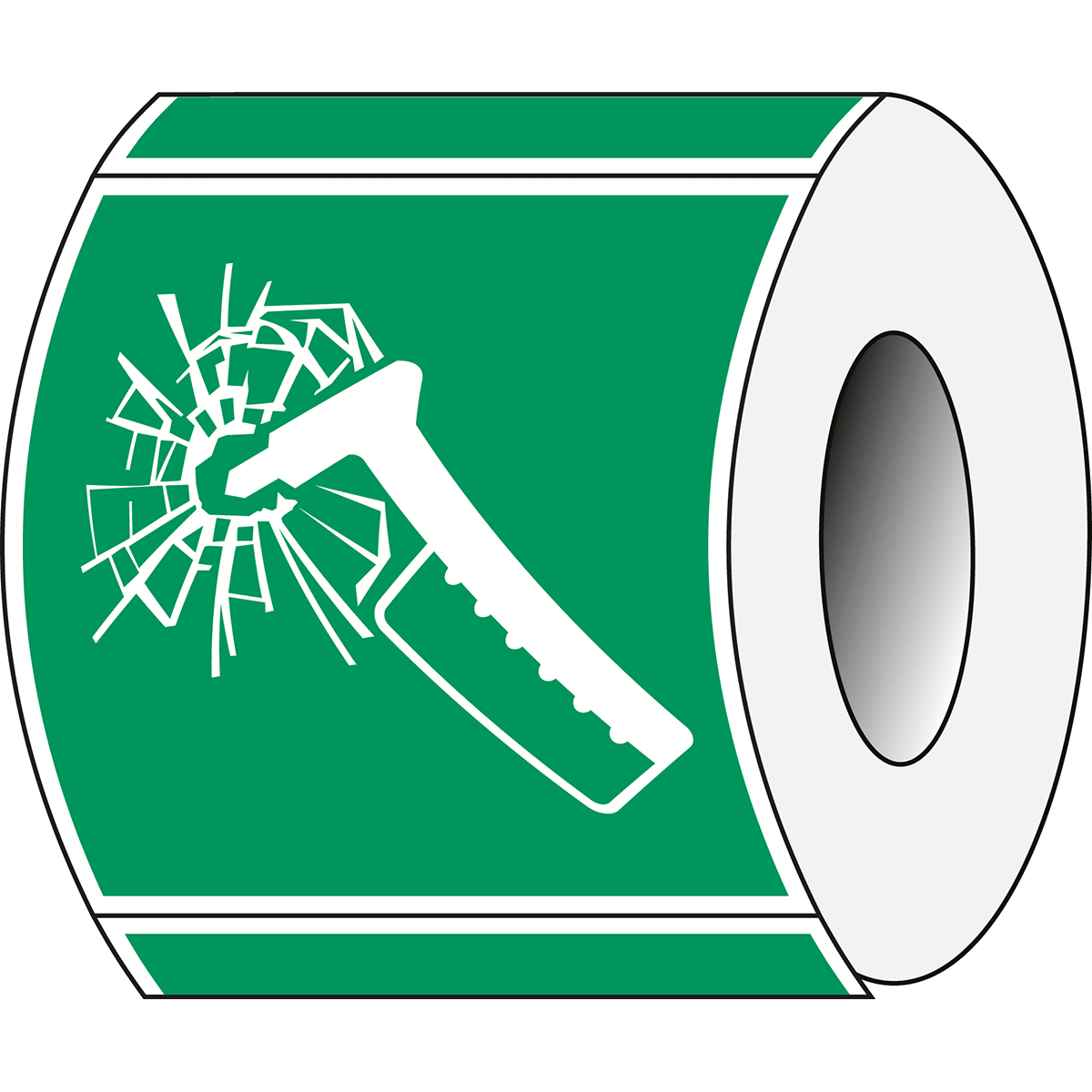 BRADY - Segnaletica di sicurezza ISO – Martello frangivetro 197278