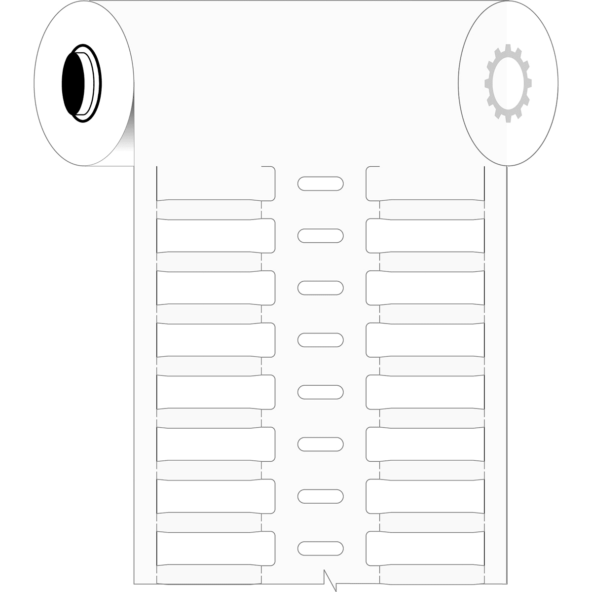 BRADY - Inserti marcafili Rigid DuraSleeve per stampanti BBP33/i3300