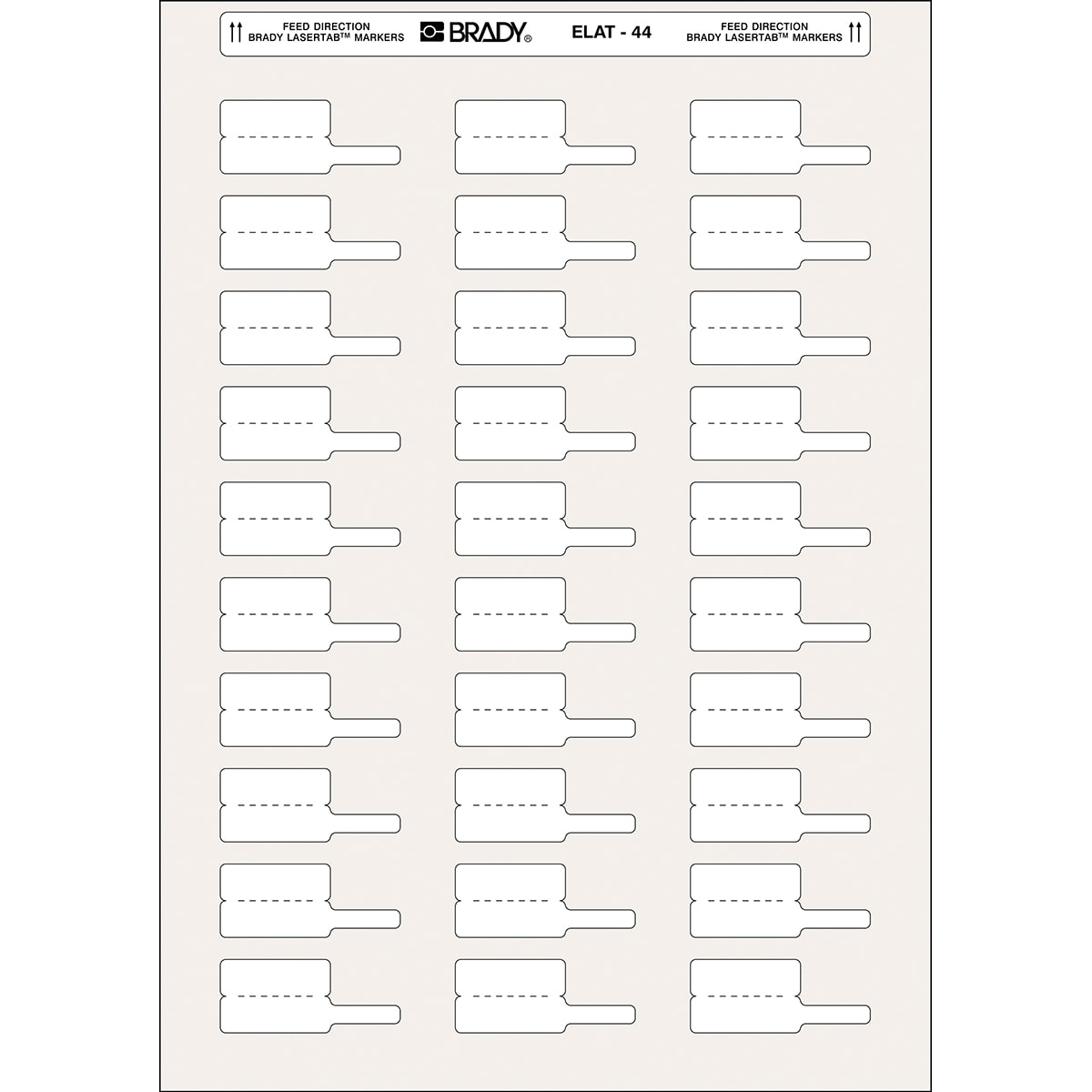 BRADY - Etichette per stampa laser LaserTab