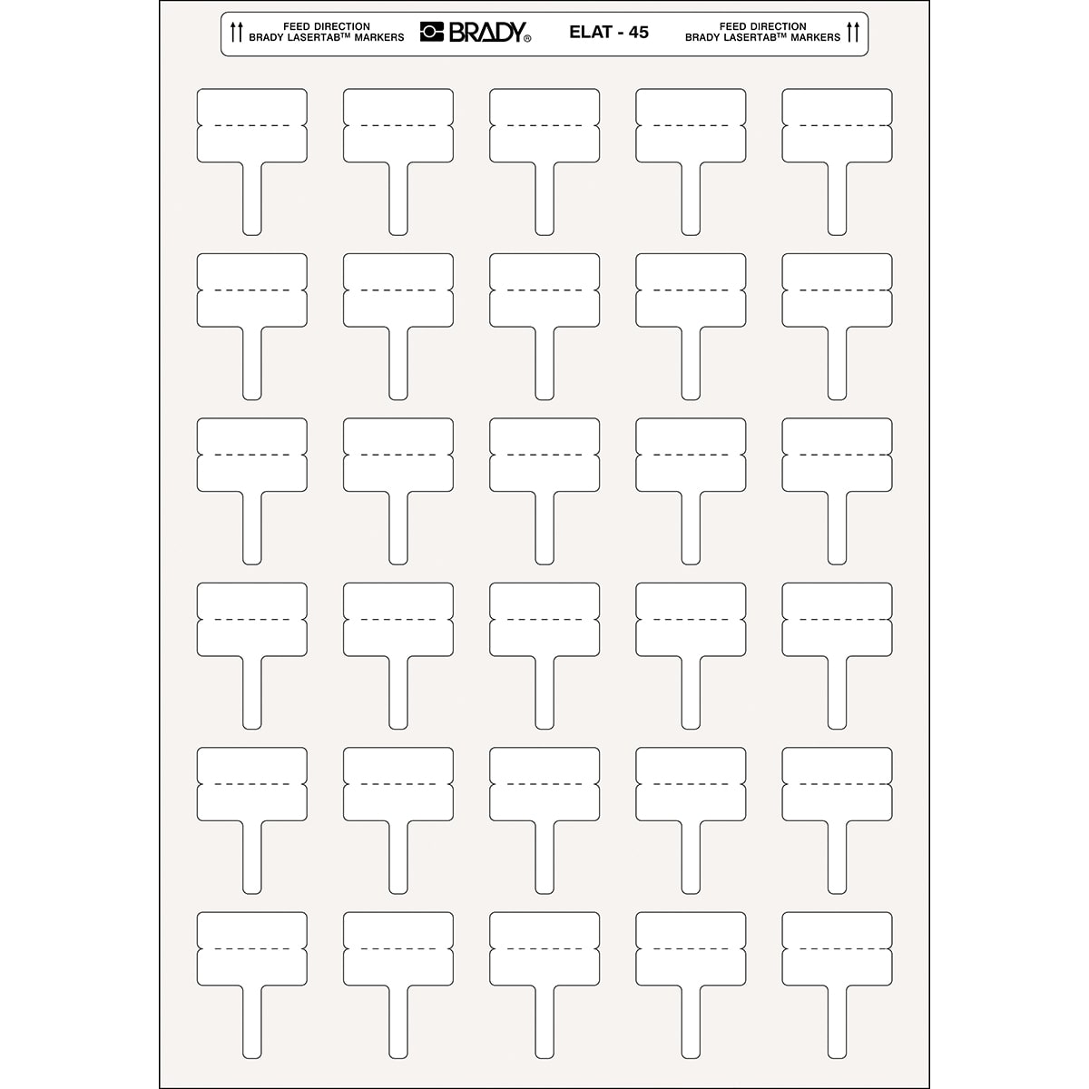 BRADY - Etichette per stampa laser LaserTab