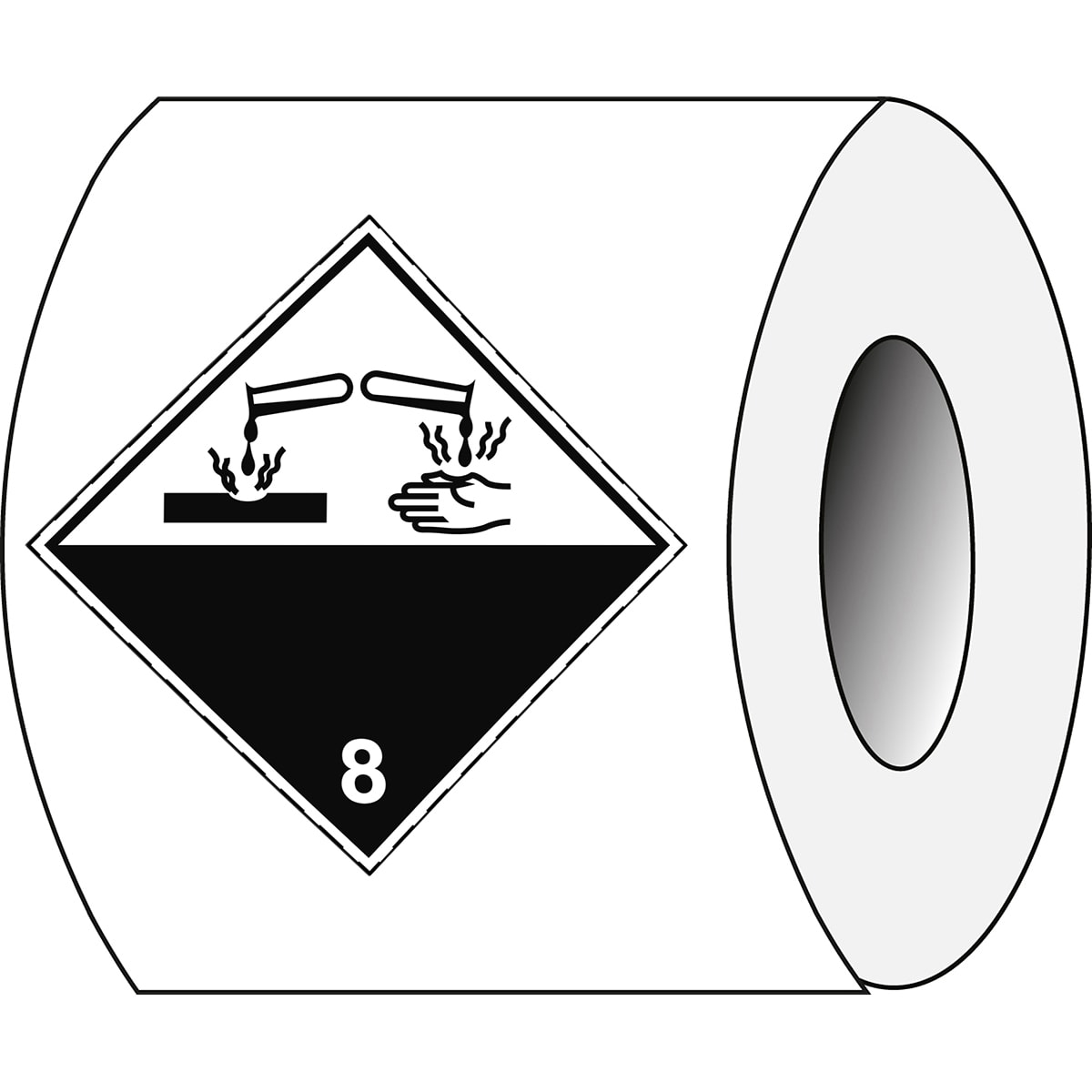 BRADY - Segnaletica per trasporti – ADR 8 – Sostanze corrosive