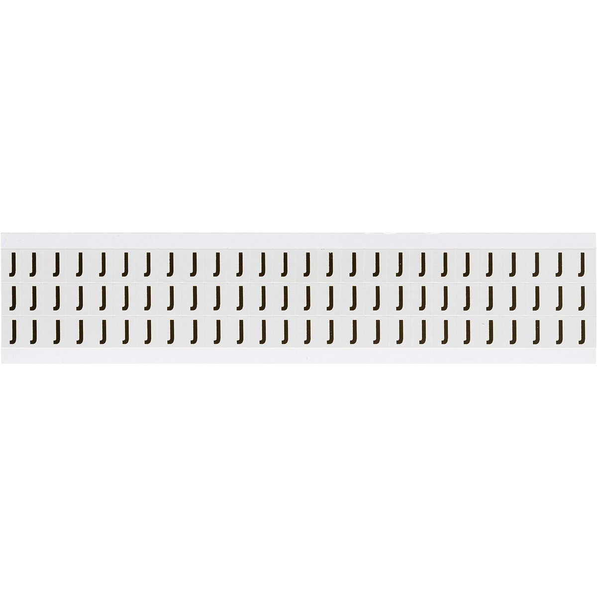 BRADY - Lettere e numeri identici su foglio per interni