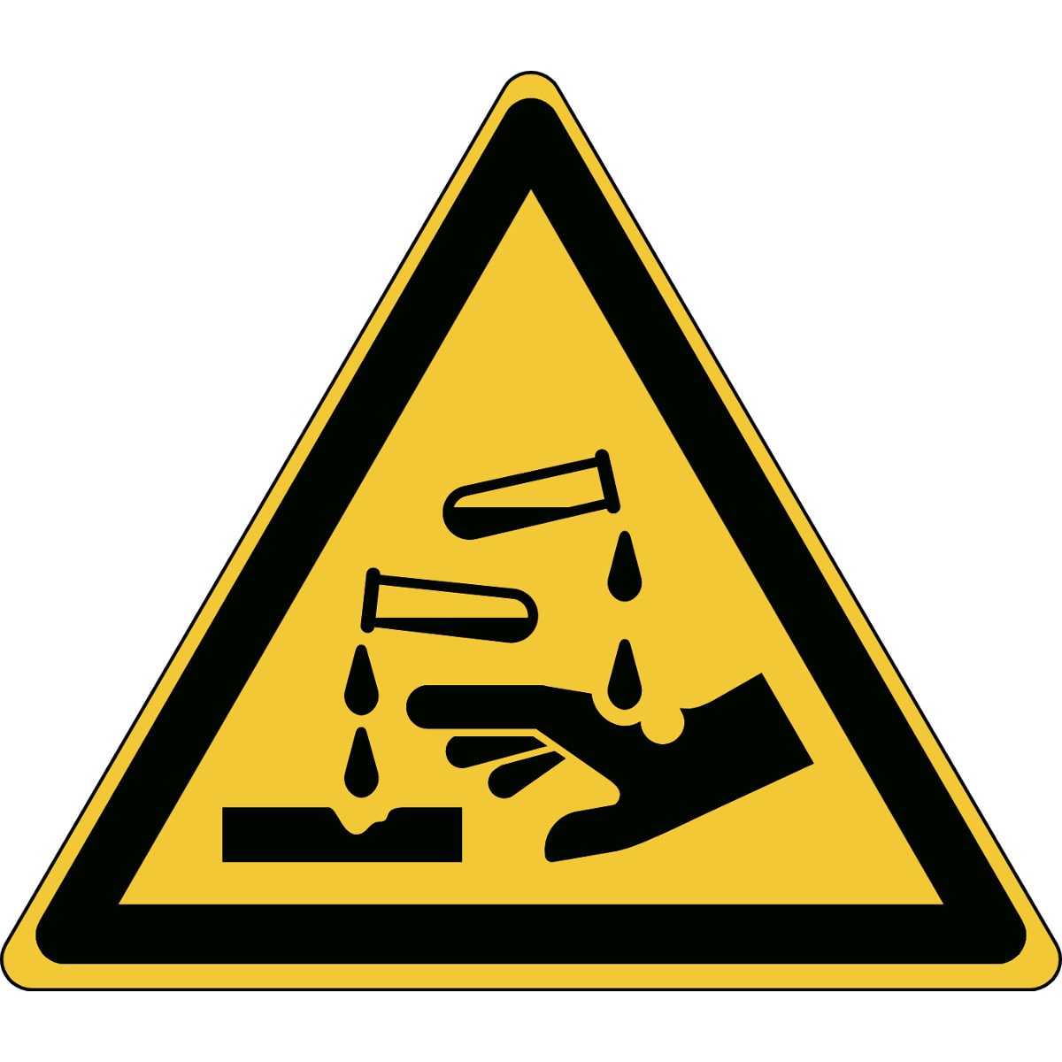 BRADY - Segnaletica di sicurezza ISO – Attenzione; Sostanze corrosive