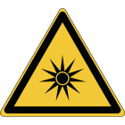 BRADY - Segnaletica di sicurezza ISO – Attenzione; Radiazioni ottiche 237282