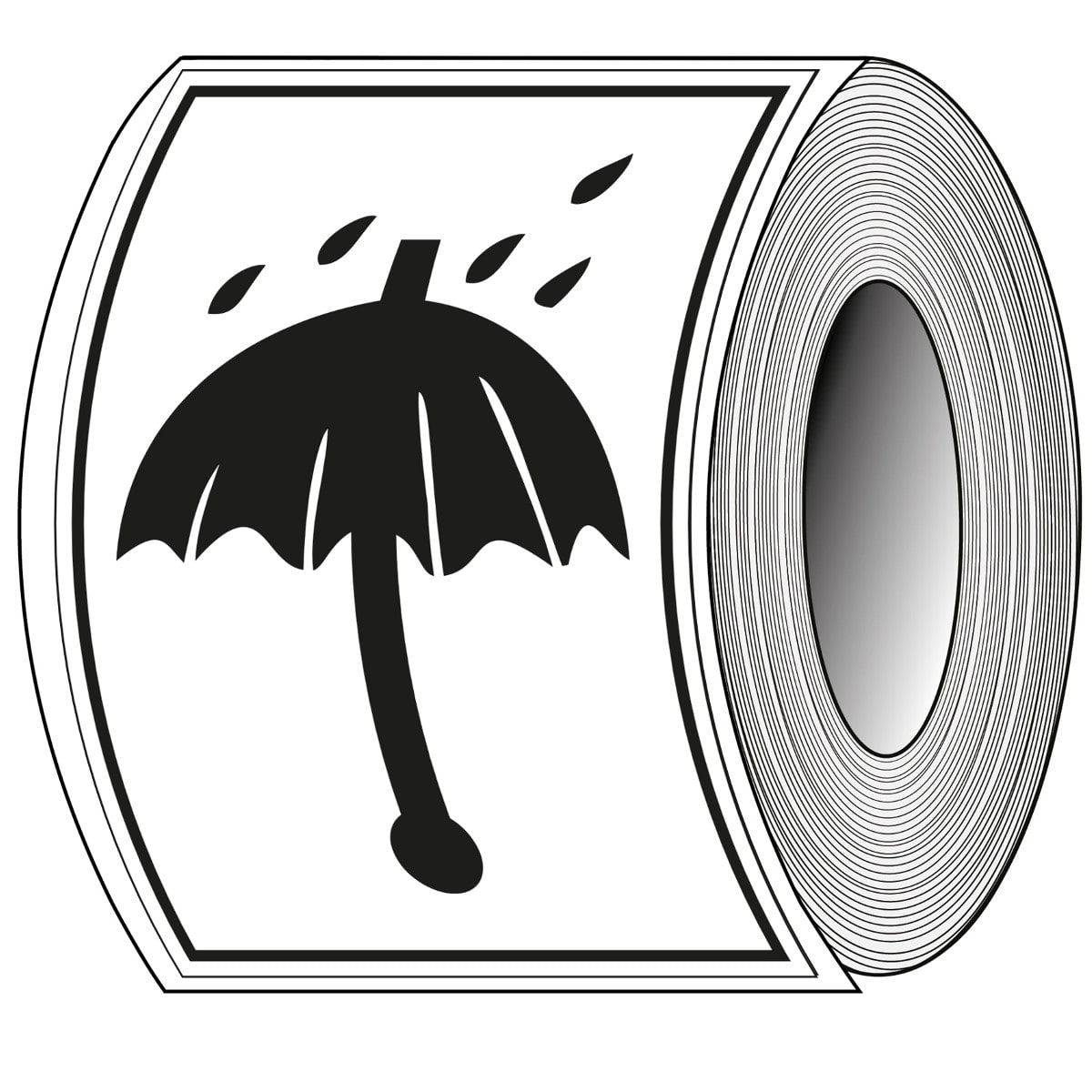 BRADY - Etichetta per confezioni - Tenere all’asciutto 237827