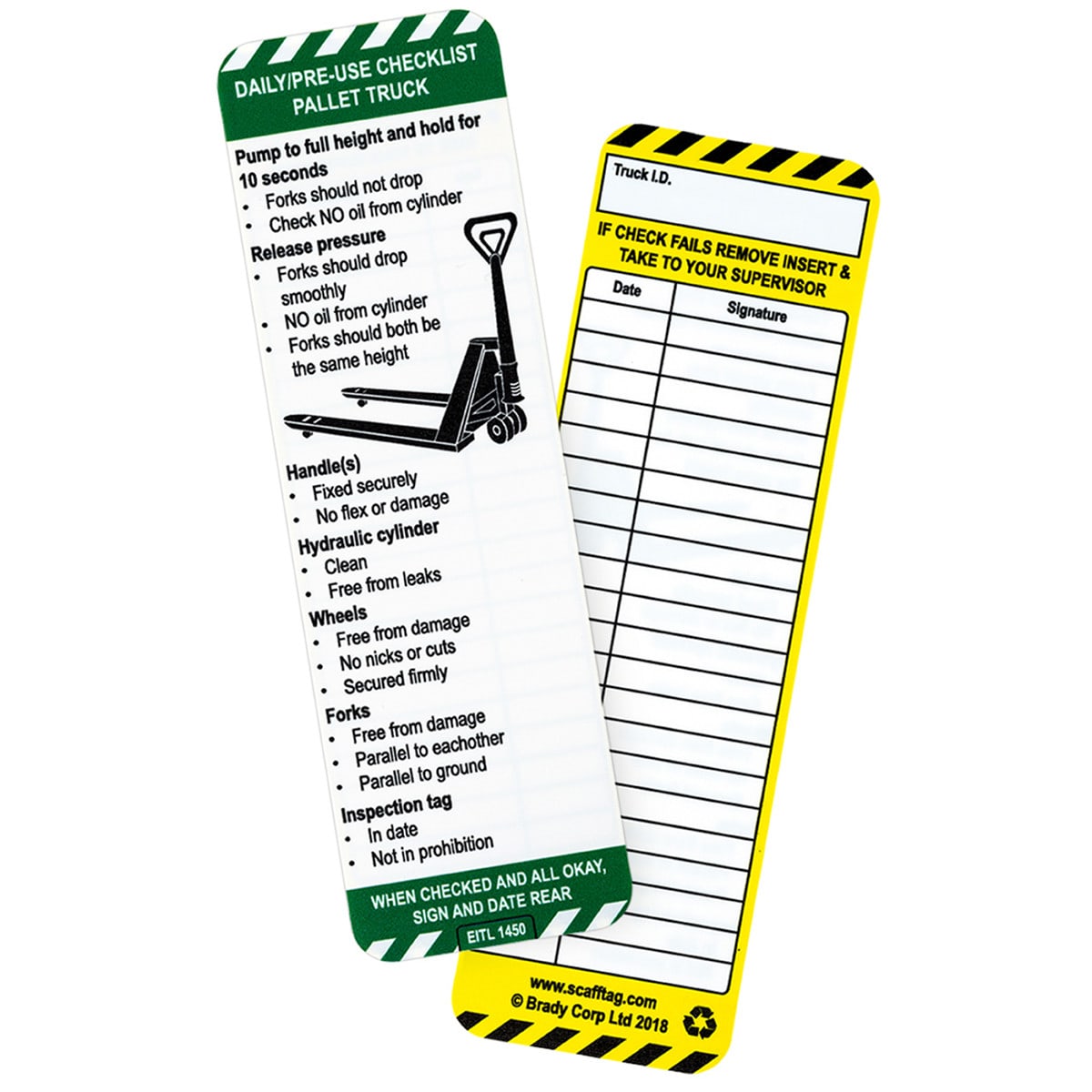BRADY - Inserto per transpallet manuale