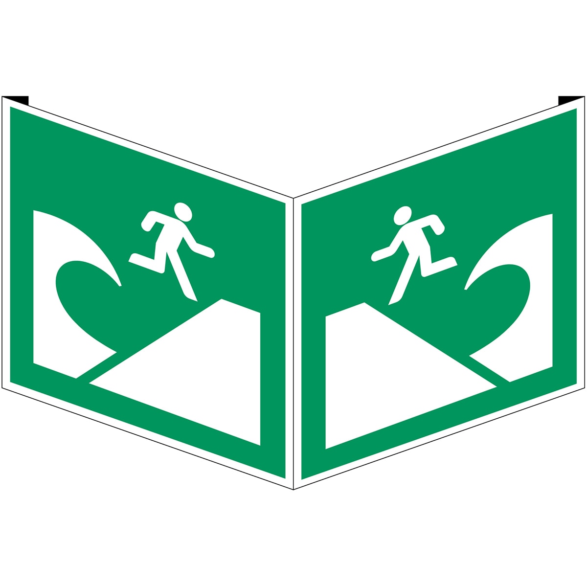 BRADY - Segnaletica di sicurezza ISO –Area di evacuazione Tsunami 238350