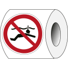 BRADY - Segnaletica di sicurezza ISO – Non nuotare con maschera a boccaglio 239324