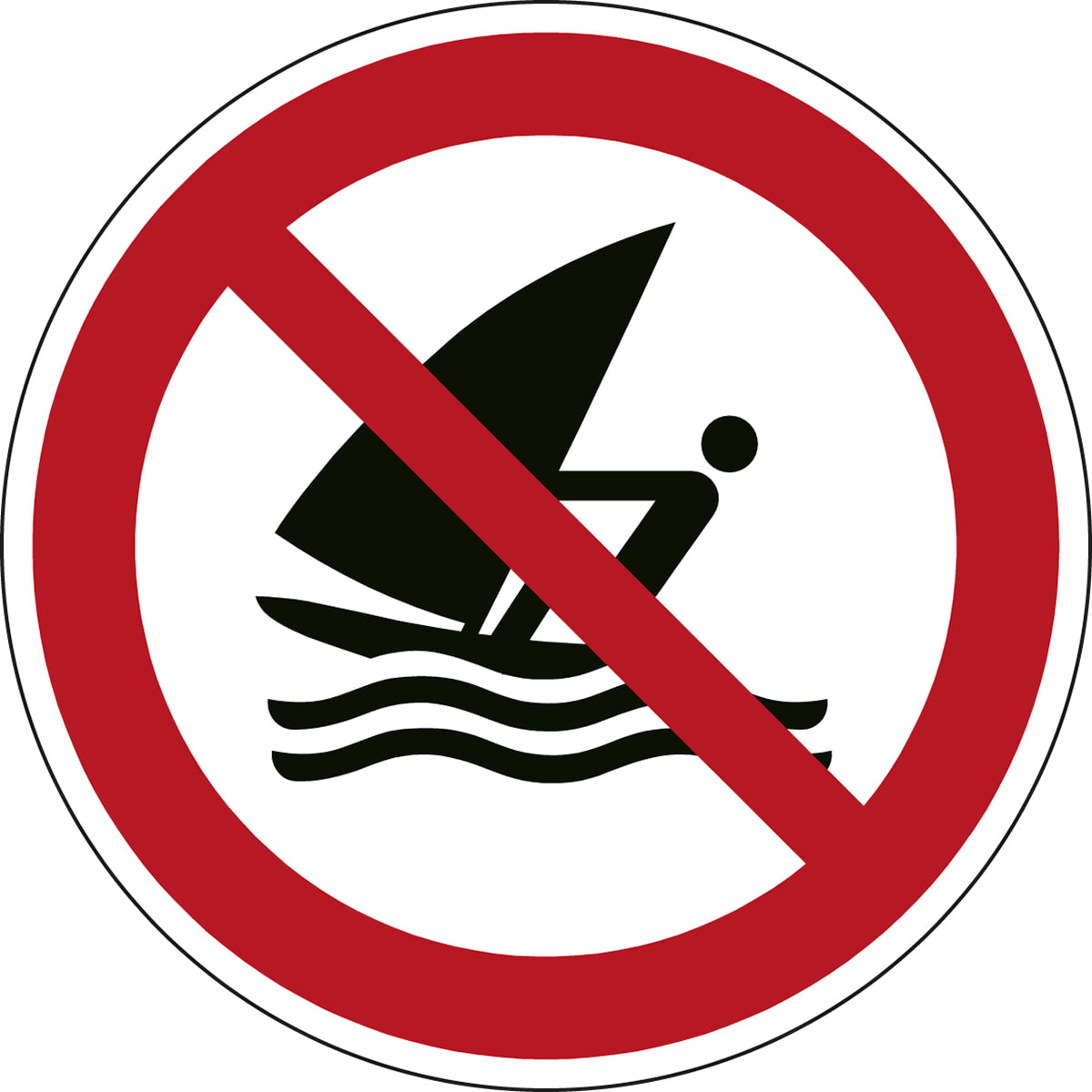 BRADY - Segnaletica di sicurezza ISO – Divieto windsurf