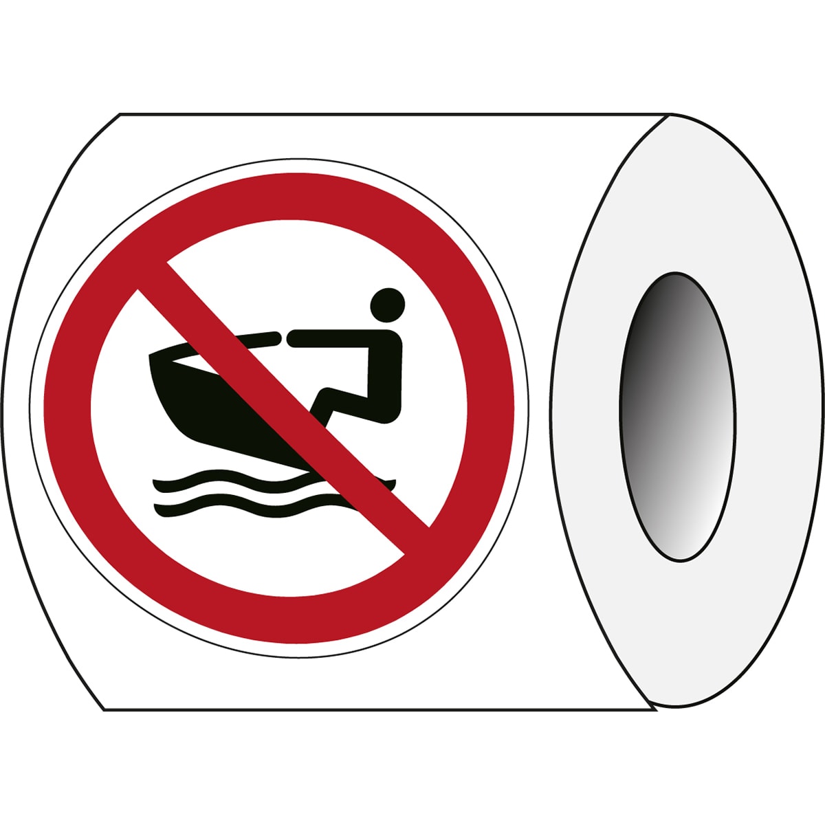 BRADY - Segnaletica di sicurezza ISO – Divieto imbarcazioni private 239928