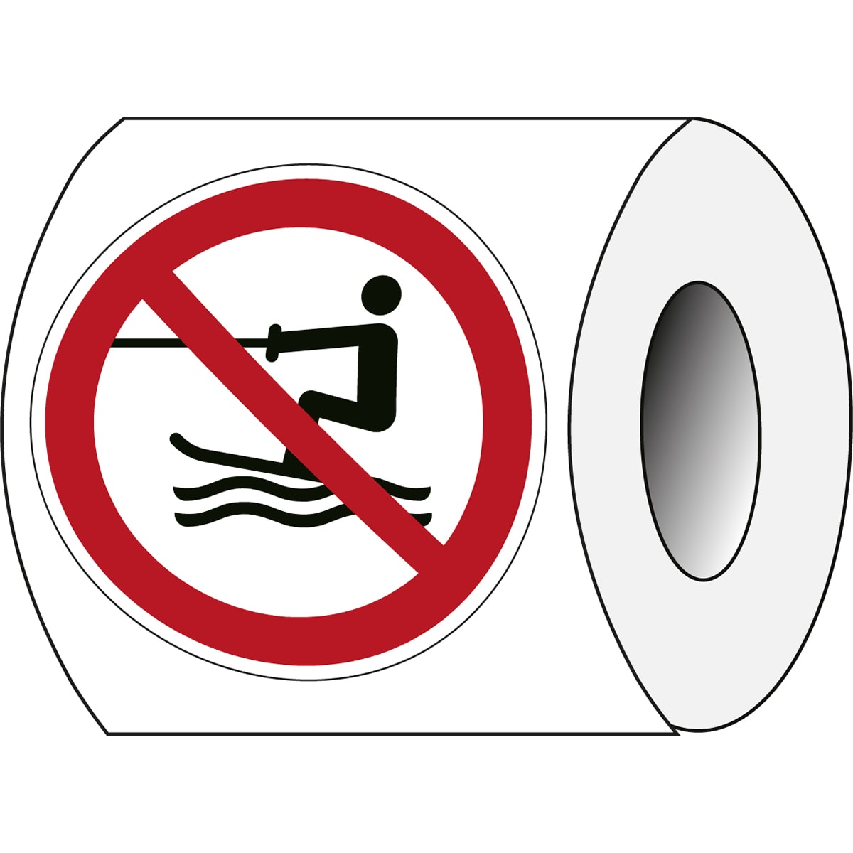BRADY - Segnaletica di sicurezza ISO – Divieto attività acquatica trainata 240194