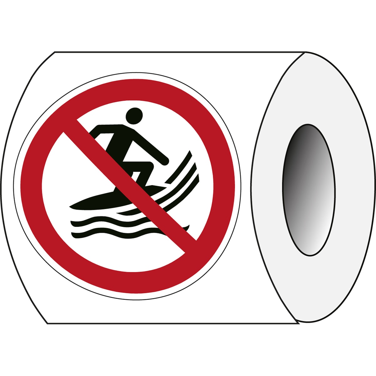 BRADY - Segnaletica di sicurezza ISO – Divieto surf 240735