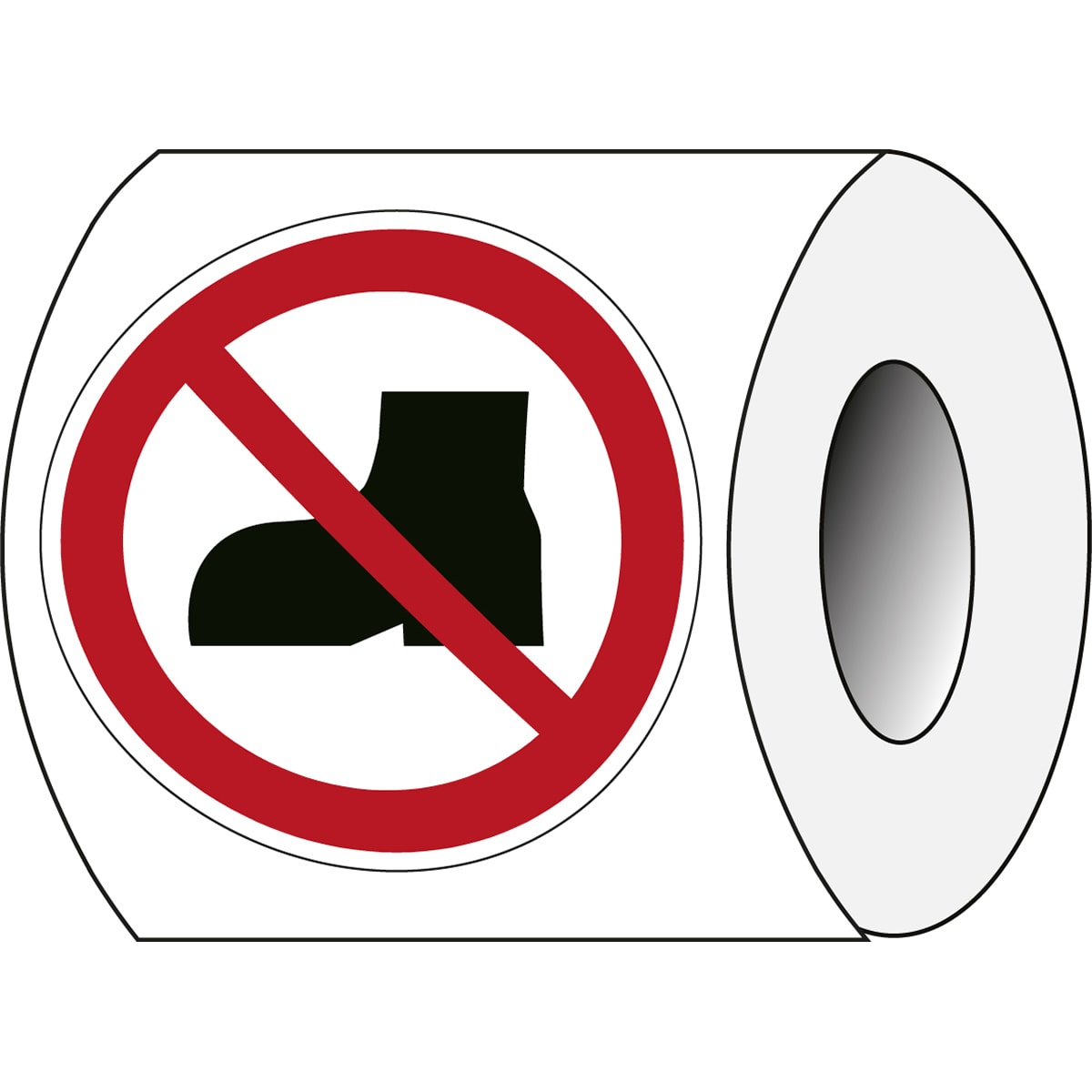 BRADY - Segnaletica di sicurezza ISO – Non utilizzare scarpe da outdoor 240835