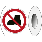 BRADY - Segnaletica di sicurezza ISO – Non utilizzare scarpe da outdoor 240836